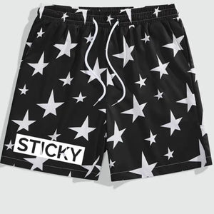 Black Star Block Sticky Shorts