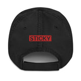 Red Sticky Face Dad Hat