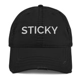White Basic Sticky Dad Hat