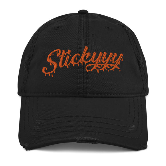 Orange Stickyyy Dad Hat