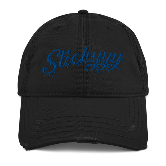 Blue Stickyyy Dad Hat