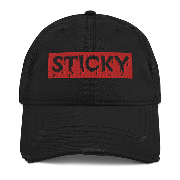 Red Block Slime Sticky Dad Hat
