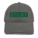 Green Block Sticky Hat