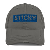 Blue Block Slime Sticky Dad Hat