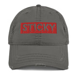 Red Block Slime Sticky Dad Hat