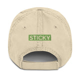 Green Sticky Face Dad Hat
