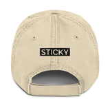 Black Sticky Face Dad Hat