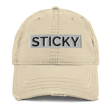 White Sticky Dad Hat