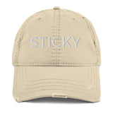 White Basic Sticky Dad Hat