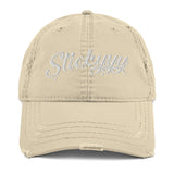White Stickyyy Dad Hat