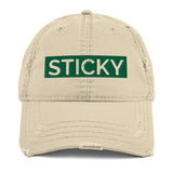 Green Block Sticky Hat
