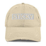 White Block Sticky Hat