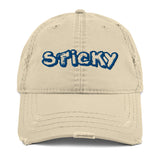 Blue Graffiti Sticky Hat