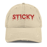 Red Slime Sticky Dad Hat