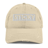 White Block Slime Sticky Dad Hat