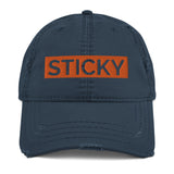 Orange Block Sticky Hat