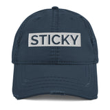 White Block Sticky Hat