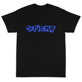 Blue Graffiti Sticky T-Shirt