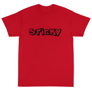 Black Graffiti Sticky T-Shirt