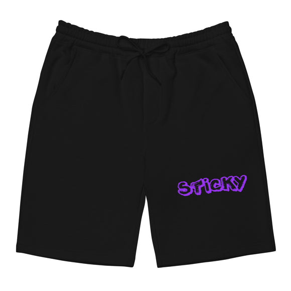 Purple Graffiti Sticky Shorts