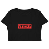 Red Block Slime Sticky Crop Top