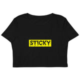 Yellow Block Slime Sticky Crop Top