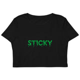 Green Slime Sticky Crop Top