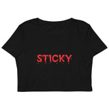 Red Slime Sticky Crop Top
