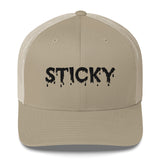 Black Slime Sticky Trucker Hat
