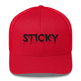 Black Slime Sticky Trucker Hat